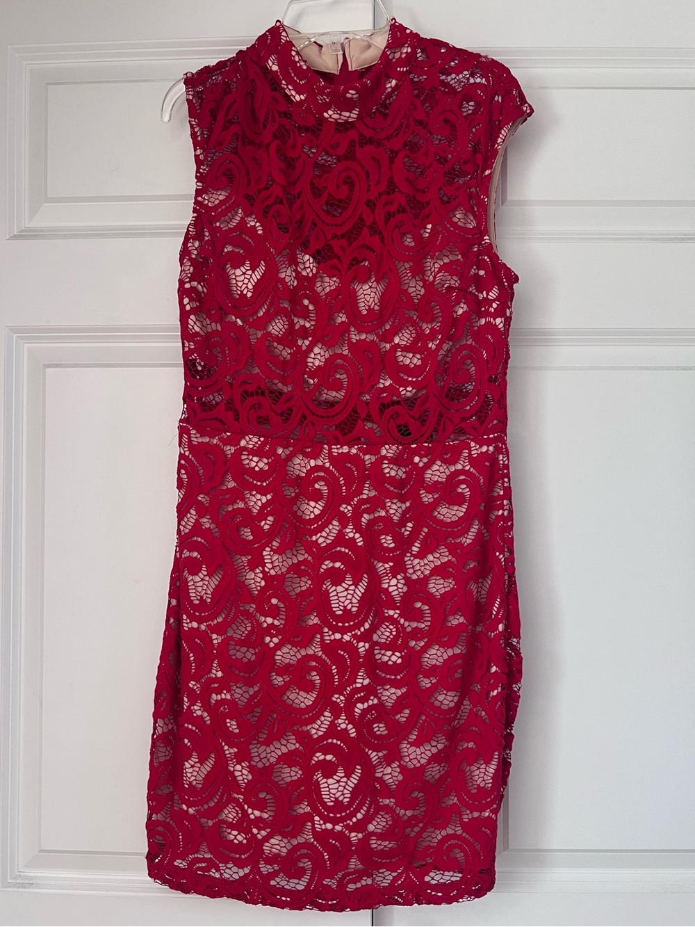 Red Lace Mini Dress
